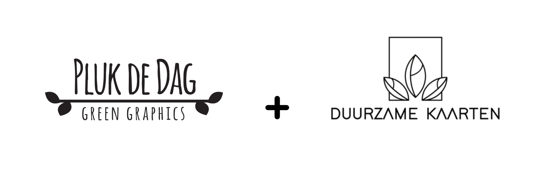 Pluk de Dag + Duurzamekaarten Logo's Pluk de Dag en Duurzamekaarten