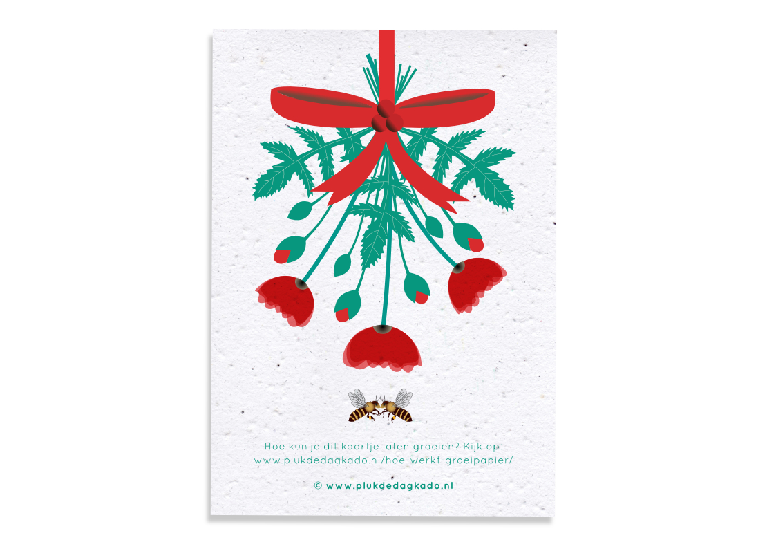 Groeikerstkaart | To my bee-loved ones Groeikerstkaart | To my bee-loved ones