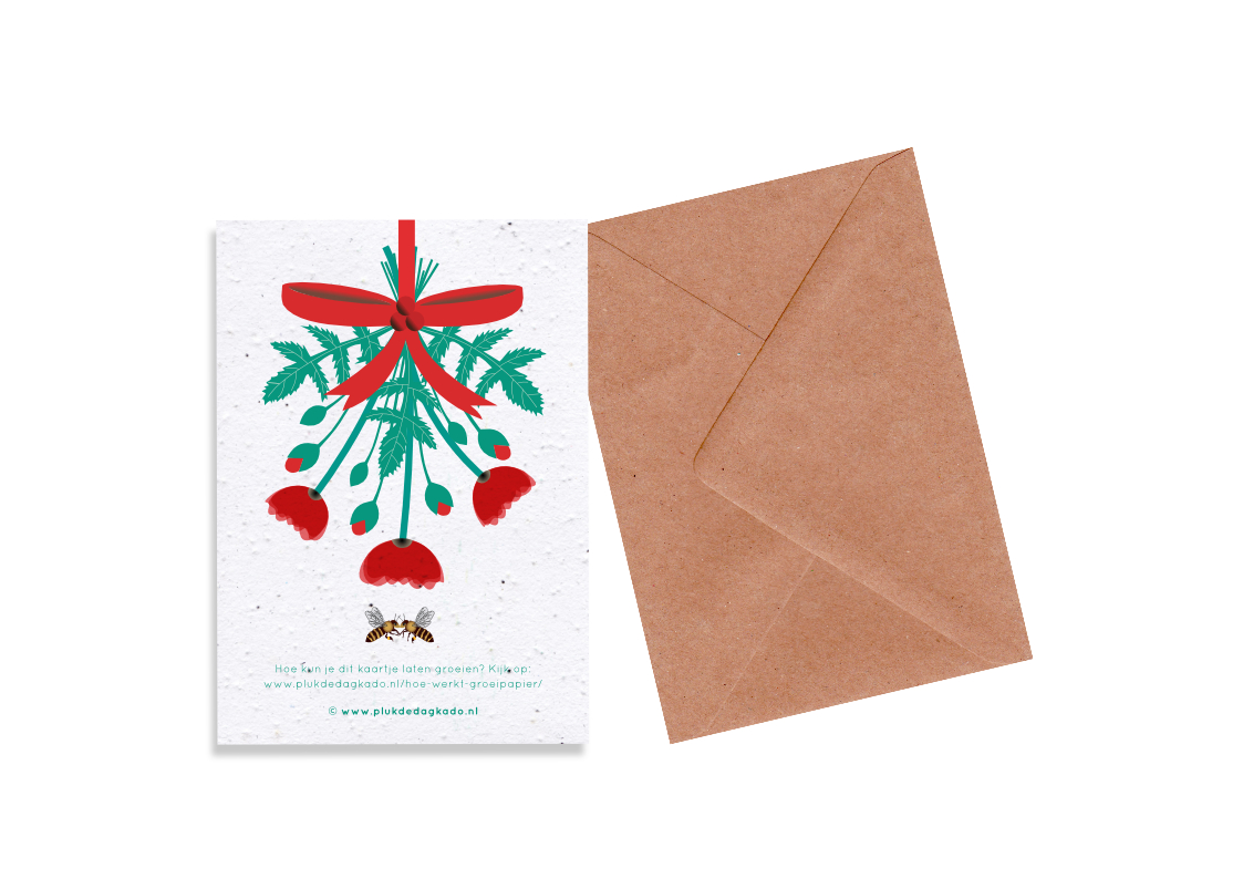 Groeikerstkaart | To my bee-loved ones + envelop Groeikerstkaart | To my bee-loved ones + envelop