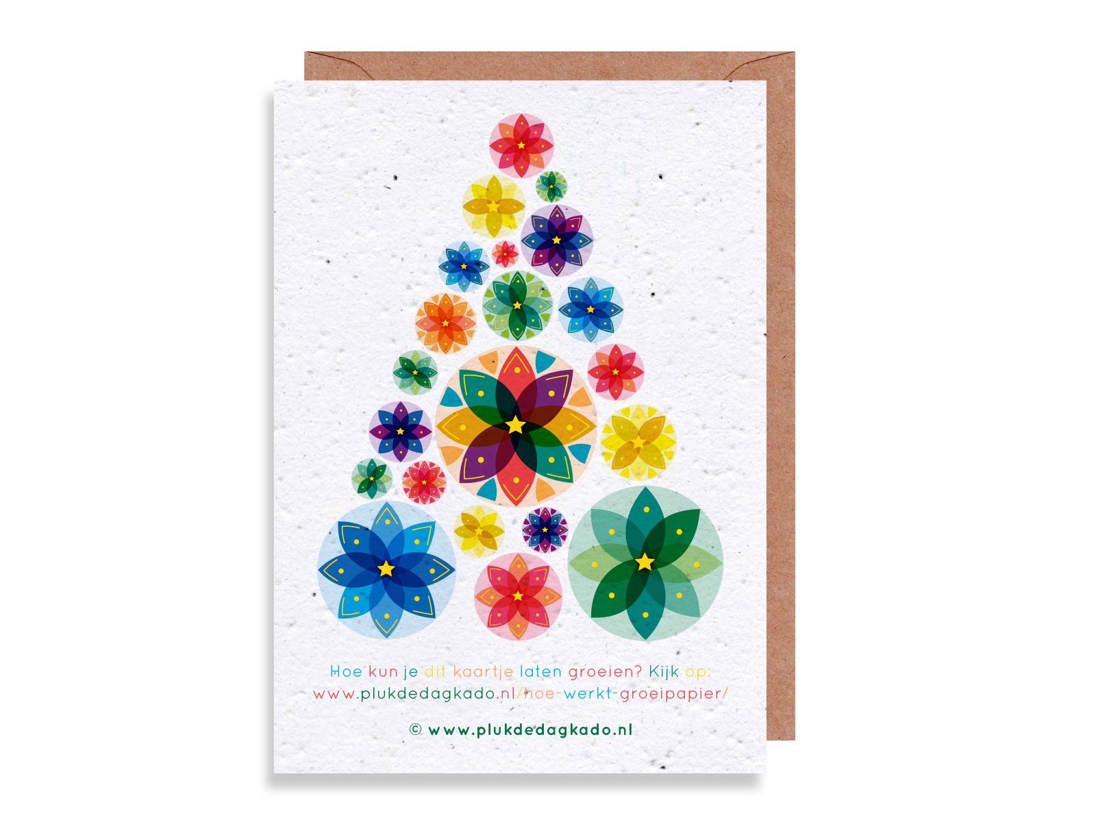 Kerstkaart groen maken & versturen